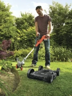 Black & Decker BLACK+DECKER 18V 3-in-1 Strimmer LI-ION 20 Cm Incl. 2,0Ah Accu + Lader -Tuingereedschap 123 1036