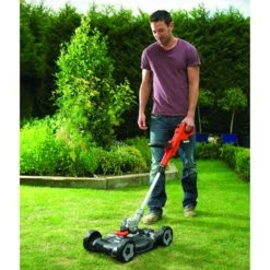 Black & Decker BLACK+DECKER 18V 3-in-1 Strimmer LI-ION 20 Cm Incl. 2,0Ah Accu + Lader -Tuingereedschap 123 1040