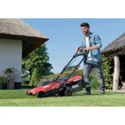 SKIL 20V Grasmaaier 0140BA Brushless 43cm + 2 Accu's 4,0Ah + Snellader -Tuingereedschap 123 1457