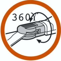 Gardena Classic Grasschaar 360° Draaibaar Staal 37,3x13,4x4,2 Cm -Tuingereedschap 123 1787