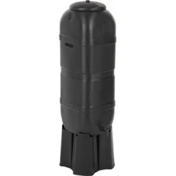 Practo Garden Classic Regenton Zwart Kunststof Met Accessoires 100 Liter