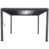 Pergola Deluxe Zwart 3,6x3,6m
