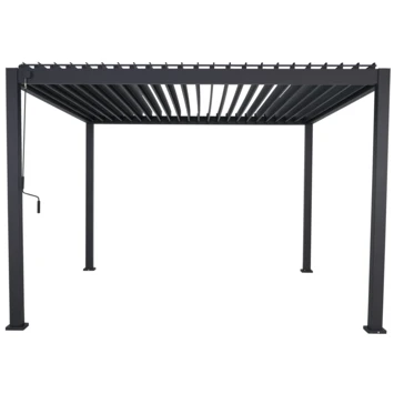 Pergola Deluxe Zwart 3,6x3,6m 1 Pergola Deluxe Zwart 3,6x3,6m