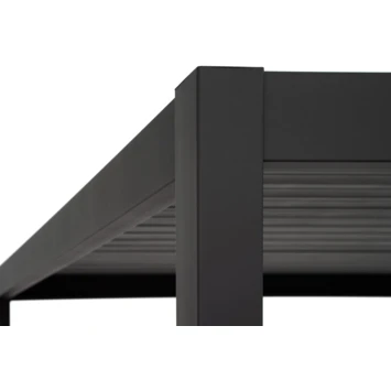 Pergola Deluxe Zwart 3,6x3,6m 2 Pergola Deluxe Zwart 3,6x3,6m - Afbeelding 2