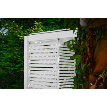 Zijwand Louvre Voor Pergola Classic & Deluxe Wit 300 Series 6 Zijwand Louvre Voor Pergola Classic & Deluxe Wit 300 Series - Afbeelding 6