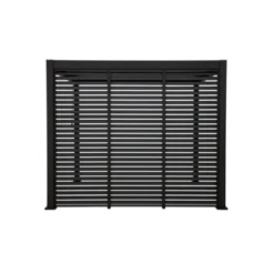 Zijwand Louvre Voor Pergola Classic & Deluxe Zwart 400 Series