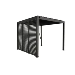 Zijwand Louvre Voor Pergola Classic & Deluxe Zwart 400 Series -Tuingereedschap 123 2747