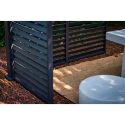 Zijwand Louvre Voor Pergola Classic & Deluxe Zwart 400 Series -Tuingereedschap 123 2751