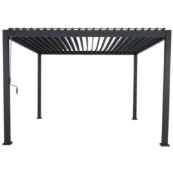 Pergola Deluxe Zwart 3,6x4m
