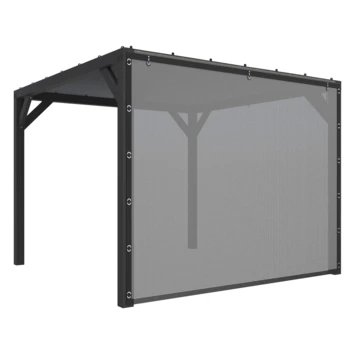 Pergola Silvano Zwart Inclusief Zijdoek 1 Pergola Silvano Zwart Inclusief Zijdoek