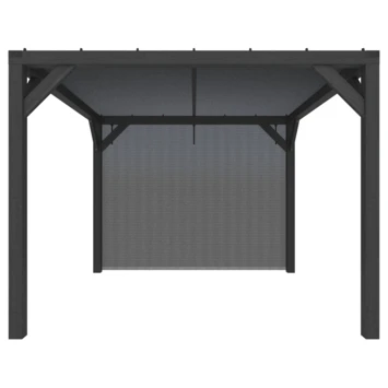 Pergola Silvano Zwart Inclusief Zijdoek 5 Pergola Silvano Zwart Inclusief Zijdoek - Afbeelding 5