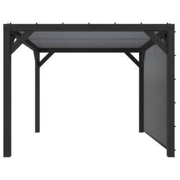 Pergola Silvano Zwart Inclusief Zijdoek 6 Pergola Silvano Zwart Inclusief Zijdoek - Afbeelding 6