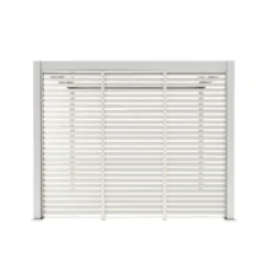 Zijwand Louvre Voor Pergola Classic & Deluxe Wit 400 Series -Tuingereedschap 123 2778