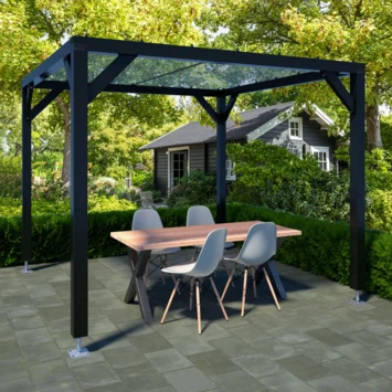 Pergola Silvano Zwart 3 Pergola Silvano Zwart - Afbeelding 3