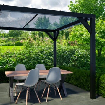 Pergola Silvano Zwart 4 Pergola Silvano Zwart - Afbeelding 4