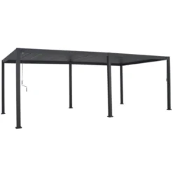 Pergola Deluxe Zwart 3,6x7,2m