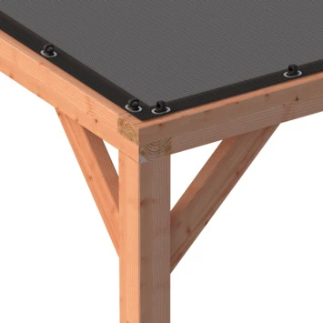 Pergola Silvano Douglas Met Schaduwdoek 324x324 Cm 3 Pergola Silvano Douglas Met Schaduwdoek 324x324 Cm - Afbeelding 3