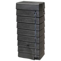 Muurtank Regenton 276 Liter Zwart