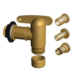 Garantia Messingkleurig Kunststof Kraantje Voor Regentonnen -Tuingereedschap 123 3034