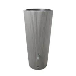 Garantia Regenton Met Plantenbak Grijs Kunststof 220 Liter -Tuingereedschap 123 3047