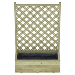 Bloembak Met Dubbele Trellis 90x40 Cm 17 Bloembak Met Dubbele Trellis 90x40 Cm -Tuingereedschap 123 3126