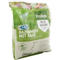 Pokon Gazonmest Met Kalk 3-in-1 5kg -Tuingereedschap 123 3179