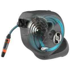 Gardena Wandslangenbox Roll-up 20 Meter Grijs Blauw -Tuingereedschap 123 3665