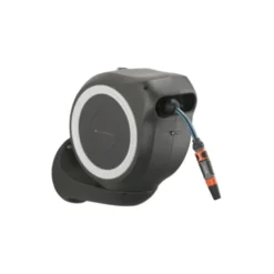Gardena Wandslangenbox Roll Up 15 Grijs/wit Meter Incl. Tuinspuit -Tuingereedschap 123 3734