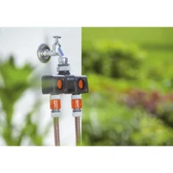 Gardena Waterverdeler 2-weg Kunststof 24x18x6,8 Cm -Tuingereedschap 123 4017