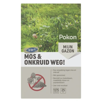 Pokon Mos En Onkruid Weg! Gazonherstel 1375gr 1 Pokon Mos En Onkruid Weg! Gazonherstel 1375gr