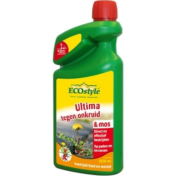 Ecostyle Ultima Tegen Onkruid En Mos Concentraat 1020 Ml 1 Ecostyle Ultima Tegen Onkruid En Mos Concentraat 1020 Ml
