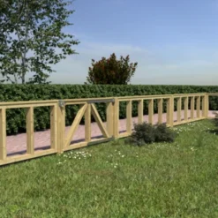 Tuinhek Grenen Donau Ca. 60x180 Cm -Tuingereedschap 123 4376