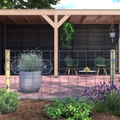 Gaas Startpakket Tuinhek Grenen 180x75cm Liggend -Tuingereedschap 123 4420