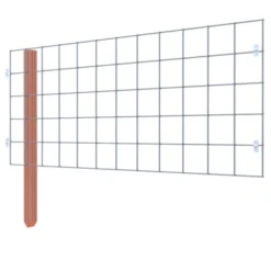 Gaas Volgpakket Tuinhek Hardhout 75x180cm liggend -Tuingereedschap 123 4436