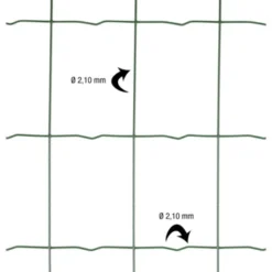 Betafence Pantanet Light Tuingaas 100cm X 10m Groen -Tuingereedschap 123 4542