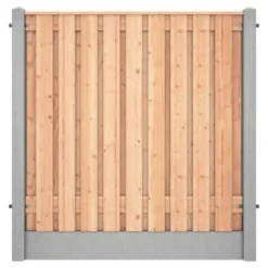 Houtbetonschutting Grijs Douglas Per Meter -Tuingereedschap 123 4588