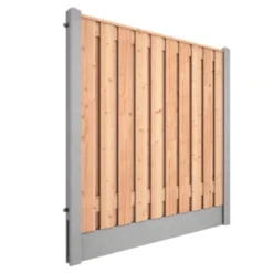 Houtbetonschutting Grijs Douglas Per Meter -Tuingereedschap 123 4590