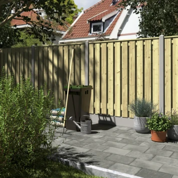 Houtbetonschutting Grijs Grenen Per Meter 1 Houtbetonschutting Grijs Grenen Per Meter