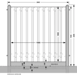 Houtbetonschutting Antraciet Douglas Per Meter 9 Houtbetonschutting Antraciet Douglas Per Meter -Tuingereedschap 123 4607
