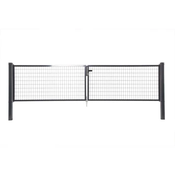 Dubbele Poort Napoli Ral 7016 Antraciet 100x400 Cm 1 Dubbele Poort Napoli Ral 7016 Antraciet 100x400 Cm