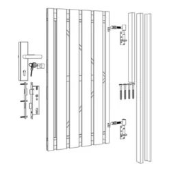 Poortpakket Douglas Op Metalen Frame -Tuingereedschap 123 4761