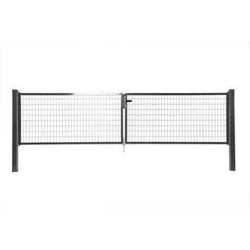 Napoli Dubbele Poort Antraciet 120x2x150cm RAL7016 1 Napoli Dubbele Poort Antraciet 120x2x150cm RAL7016