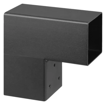 Paalverbinder Voor Pergola Hoekstuk 2-kants 7x7 Cm Zwart 1 Paalverbinder Voor Pergola Hoekstuk 2-kants 7x7 Cm Zwart