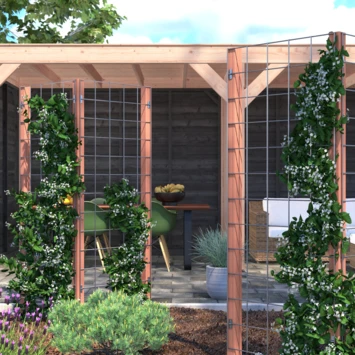 Gaas Volgpakket Tuinhek Hardhout 180x75cm 5 Gaas Volgpakket Tuinhek Hardhout 180x75cm - Afbeelding 5