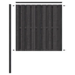 Schutting Volgpakket Tuinscherm Royal Antraciet Ca. 1,9 Meter Lang -Tuingereedschap 123 5164