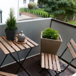 Balkonscherm Doek Grijs 90x500cm -Tuingereedschap 123 5239