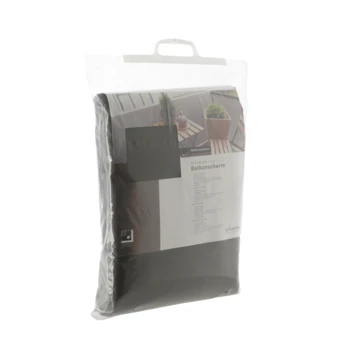 Balkonscherm Doek Polyester Grijs 90x500cm 1 Balkonscherm Doek Polyester Grijs 90x500cm