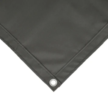 Balkonscherm Doek Polyester Grijs 90x500cm 6 Balkonscherm Doek Polyester Grijs 90x500cm - Afbeelding 6