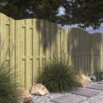 Schutting Jumbo Grenen Toog Ca. 180x180 Cm 2 Schutting Jumbo Grenen Toog Ca. 180x180 Cm - Afbeelding 2