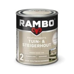Rambo Vintage Pantserbeits Tuin- En Steigerhout Dekkend Poeder Beige Zijdeglans 750 Ml -Tuingereedschap 123 5443